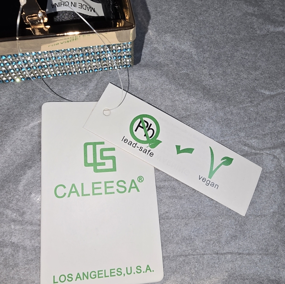 Blue and Silver Money Clutch-New - Picture 5 of 8